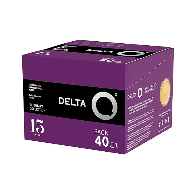 Delta Q - MythiQ Espresso Pods for Delta Q machines, Intensity 15, Notes of Cocoa, Chocolate, and
