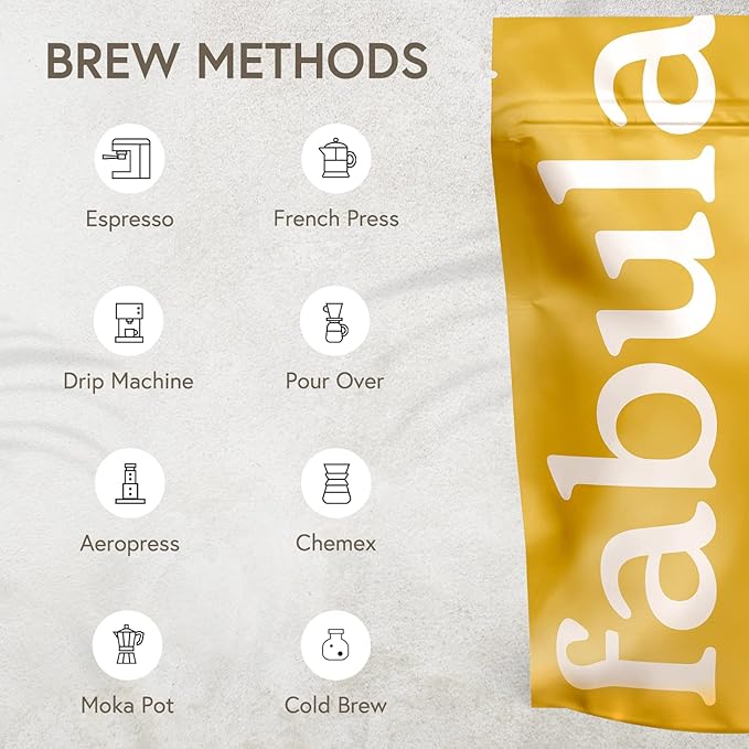 Fabula Coffee Decaf Medium Roast Whole Beans - Organic - Low Acid - Single Origin - Non-GMO - Mold