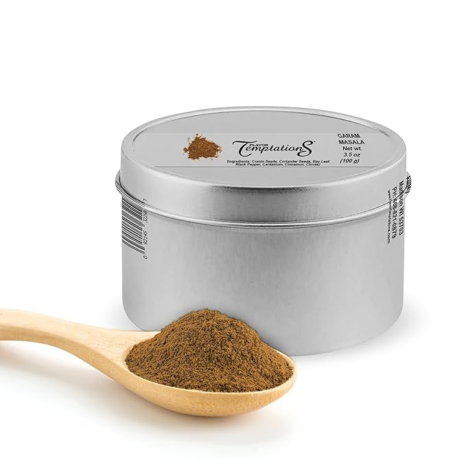 Garam Masala Powder Indian Food Seasoning, Organic 7 Spice Blend, All Natural, Gluten free, Salt