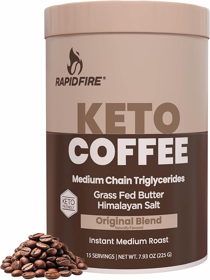 Fair Trade Instant Keto Coffee Mix, Original, 15 Servings