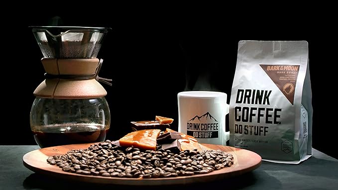 DRINK COFFEE DO STUFF, Blend, 2 Pound Bag, Whole Bean, Dark Roast, Sweet, Chocolate, Caffeine