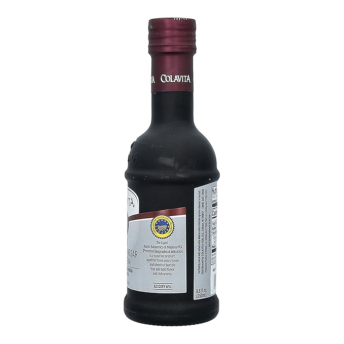 Colavita Aged Balsamic Vinegar of Modena IGP, 3 years, 8.5 Floz Glass Bottle
