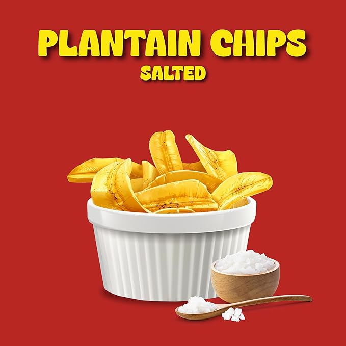 Mayté Lightly Salted Plantain Chips – 30 Individual Packs (3oz Each) – Crunchy, Savory, Healthy