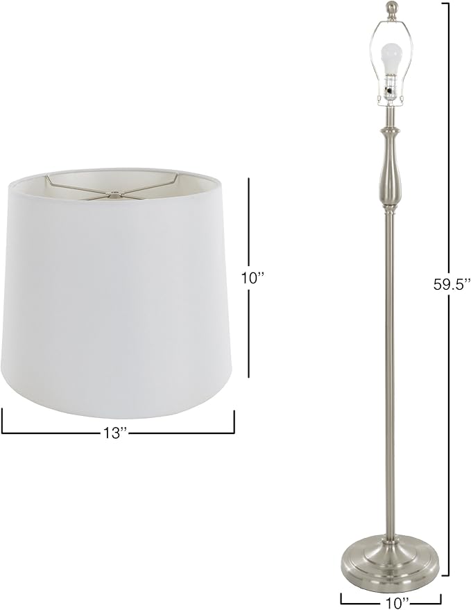 3-Piece Home Lighting Set - Coordinating Bundle with 2 Table Lamps and 1 Floor Lamp for Home and