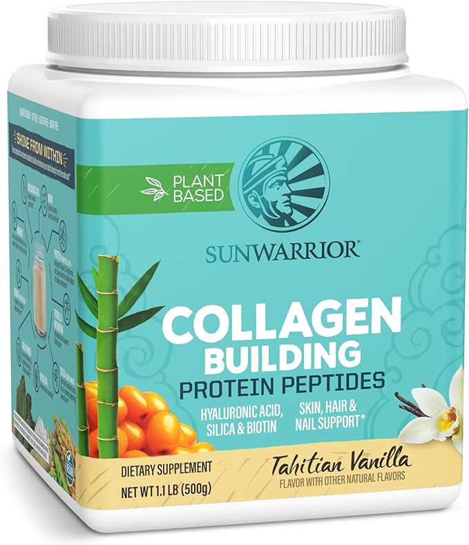 Vegan Collagen Protein Powder Plant-based | Hyaluronic Acid Minerals Biotin Soy Free Dairy Free