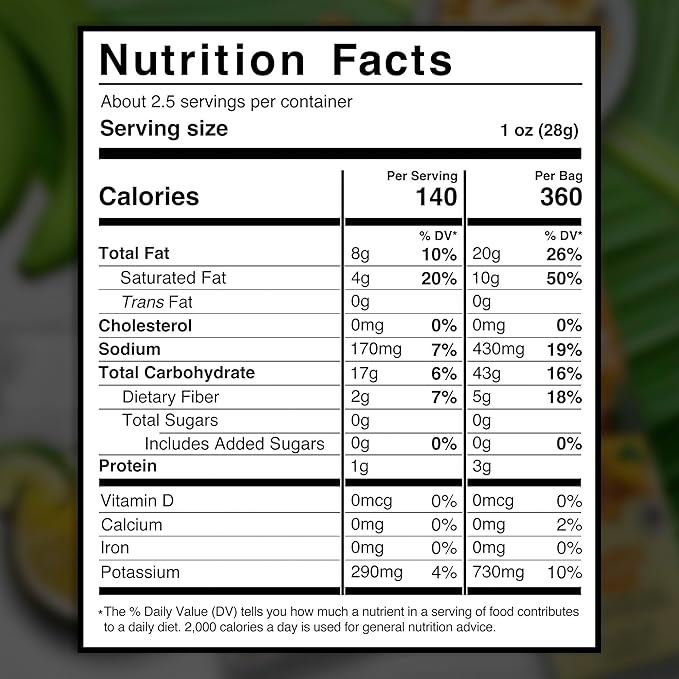 Grace Green Banana Chips 2.5oz - 6 Pack Plantain Chips Individual Bags - Jamaican Gluten Free