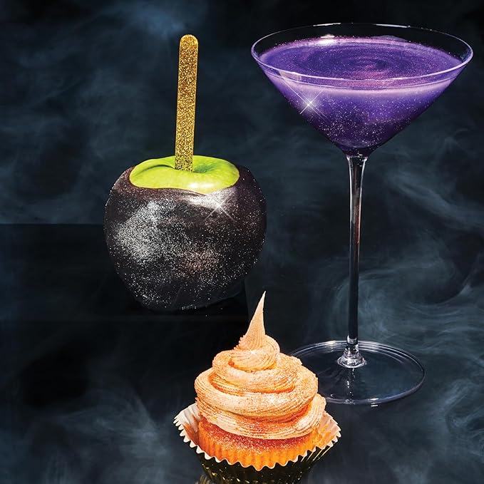 Fancy Sprinkles Limited Edition Halloween B'Witched Edible Glitter Set for Sparkling Food & Drinks