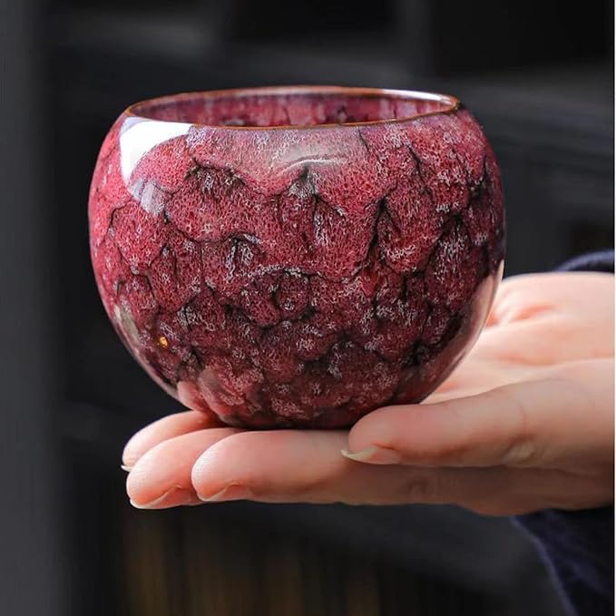 MQjzsh Chinese Japanese Traditional Ceramic Tea Cups, Mini Ceramic Kung Fu Tea Cups, Mate Cup Set