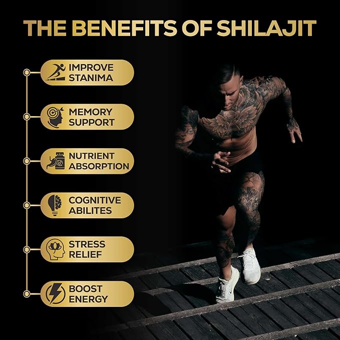 Alcami Pure Himalayan Shilajit Resin - High Potency Gold Grade Shilajit for Men & Women | 100