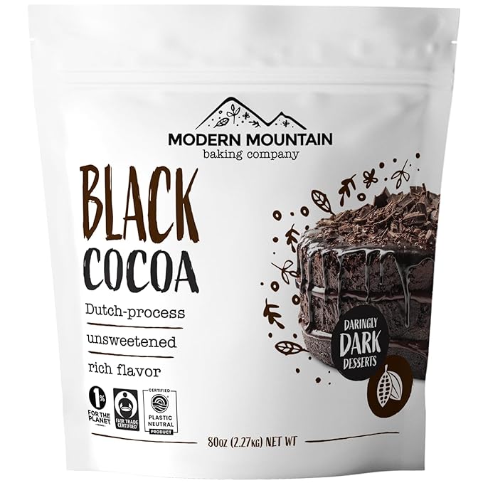 Black Cocoa Powder (5 lb) Bake the Darkest Chocolate Baked Goods, Achieve Rich Chocolate Flavor