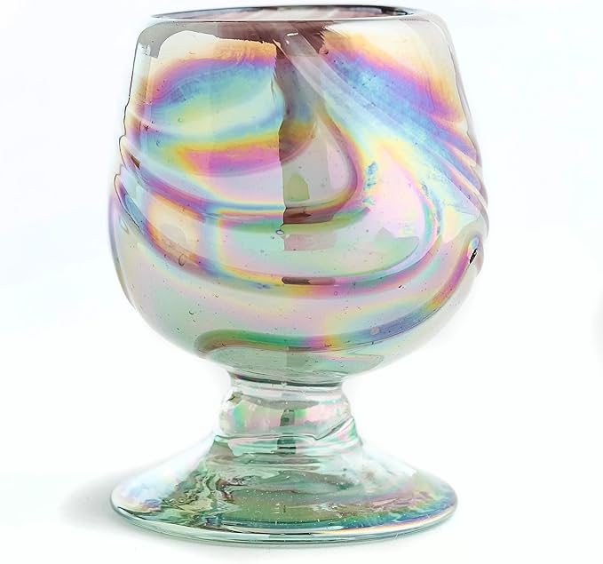 Authentic Mexican Tequila Hand Blown Shot Glasses - Set of 4-2 oz - Mini Glass Snifters - Heavy