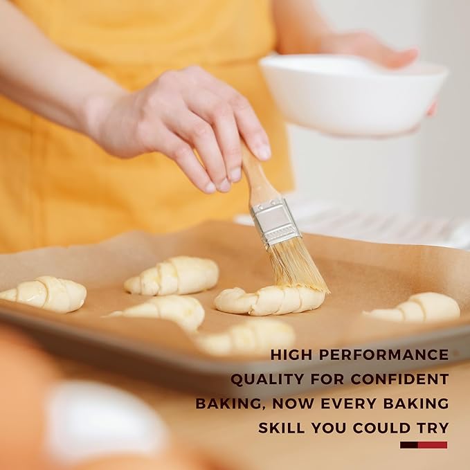 KITESSENSU Baking Pans Sets, Nonstick Bakeware Sets 7-Piece with Round/Square Cake Pan, Loaf Pan