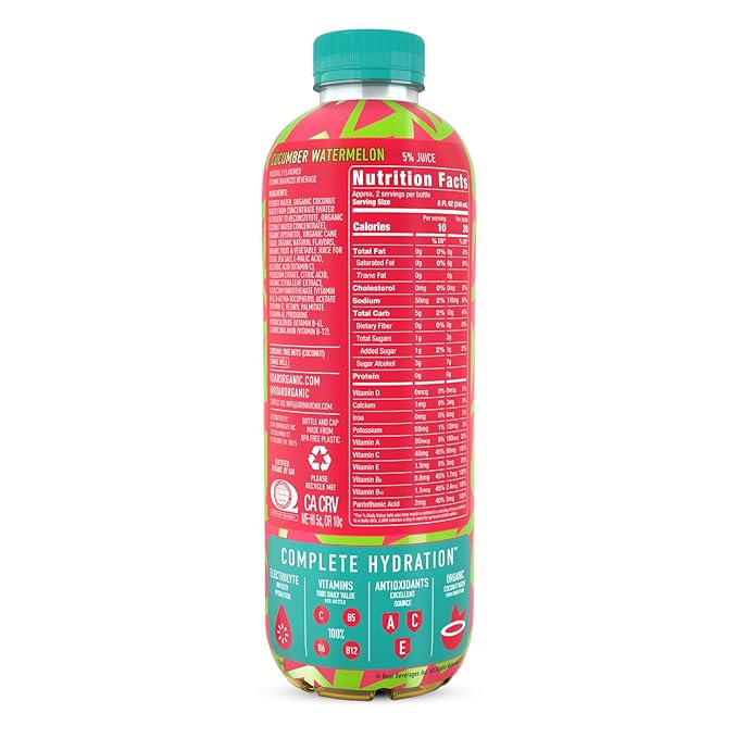 ROAR Complete Hydration Organic Variety Pack - Electrolyte Drinks Loaded with Vitamins C, B5, B12