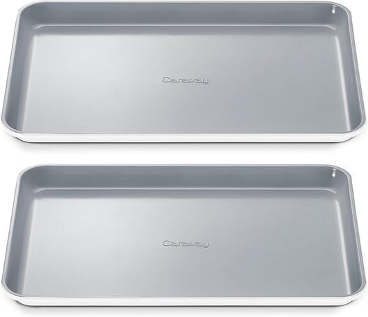 Caraway Non-Stick Ceramic Medium Baking Sheet - Naturally Slick Ceramic Coating - Non-Toxic, PTFE &