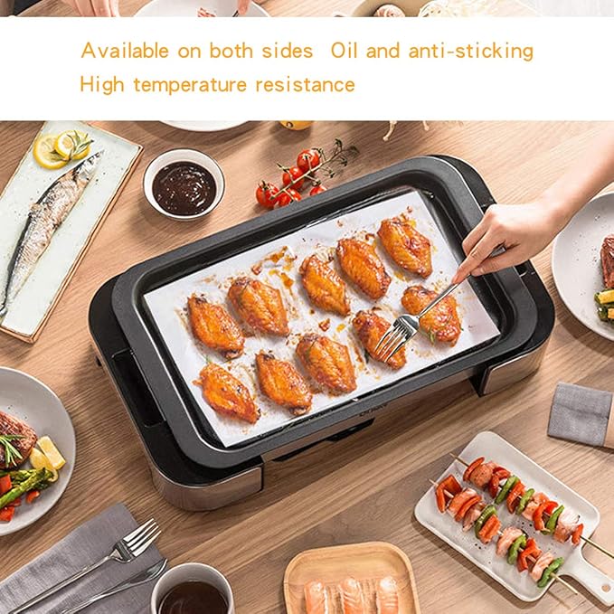 Parchment Sheets (200Pcs), 10 x 14 Inches Non-Stick Precut Baking Parchment Paper for Baking