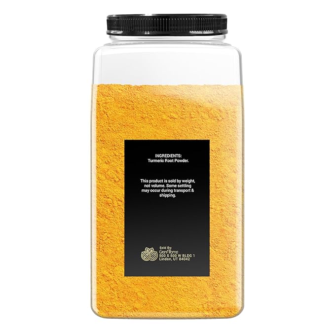 GranAroma Turmeric Powder, 5 lb, Earthy Flavor, Versatile Spice, Curries & Soups