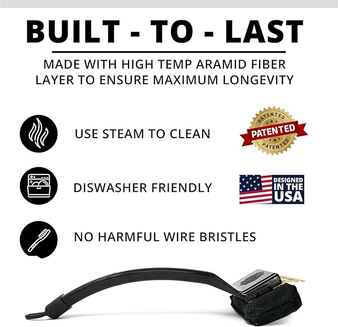 Grill Rescue BBQ Replaceable Scraper Cleaning Head, [Rescue-Upgraded], Bristle Free, Durable and