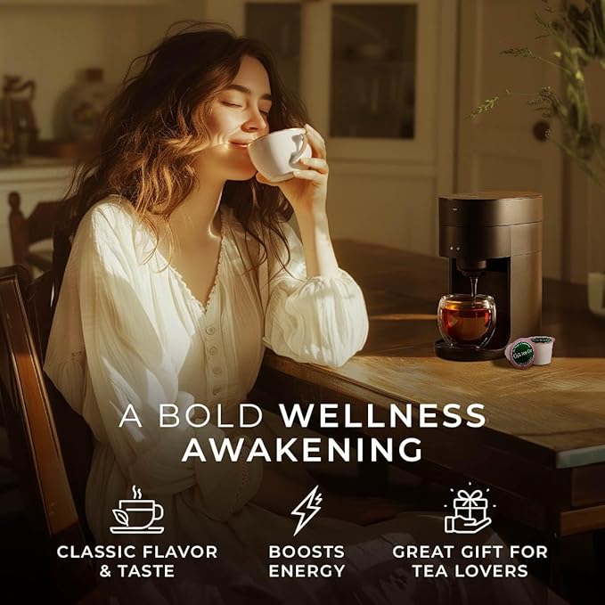 Gya Tea Co English Breakfast Tea Gift Set (16 ct) - High Caffeine Wellness Tea Pod Rich in Vitamin