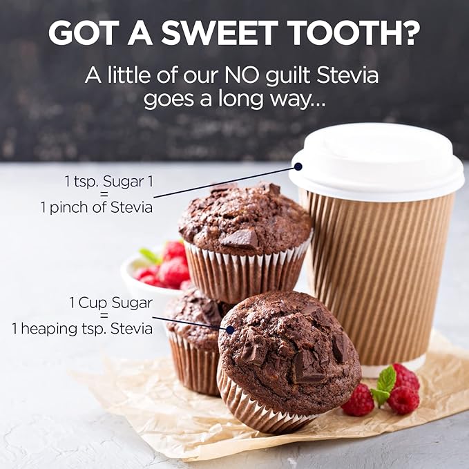 KAL Sure Stevia Extract Powder, Low Carb, Plant Based Stevia Sweetener, Great Taste, Zero Calories