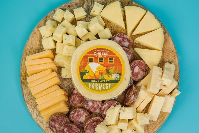 Cheese Bros. Charcuterie Gift Box | Fresh from Wisconsin | Includes Dill Havarti, Fratello, Smoked