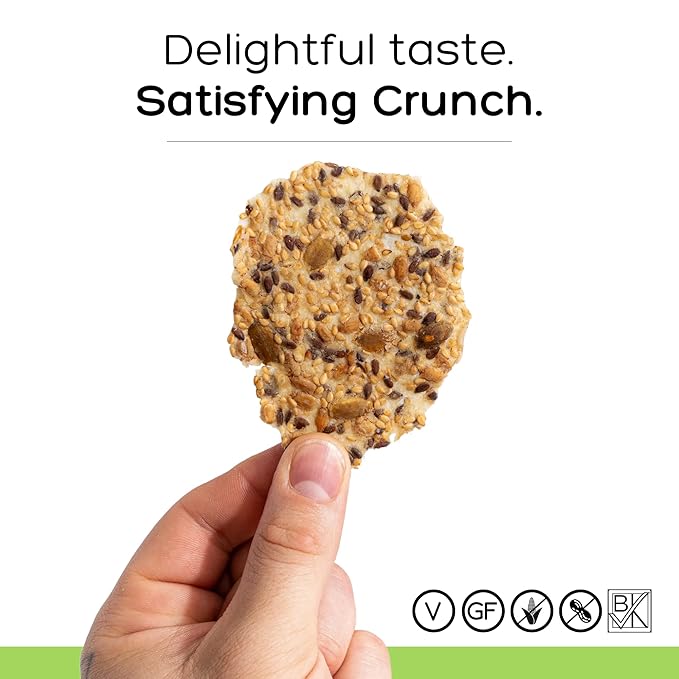 Top Seedz Organic Gluten Free Bake-at-Home Sea Salt Seed Crackers Mix | 2-Pack | 12 Ounces |
