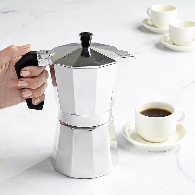 Primula Classic Stovetop Espresso and Coffee Maker, Moka Pot for Italian and Cuban Café Brewing