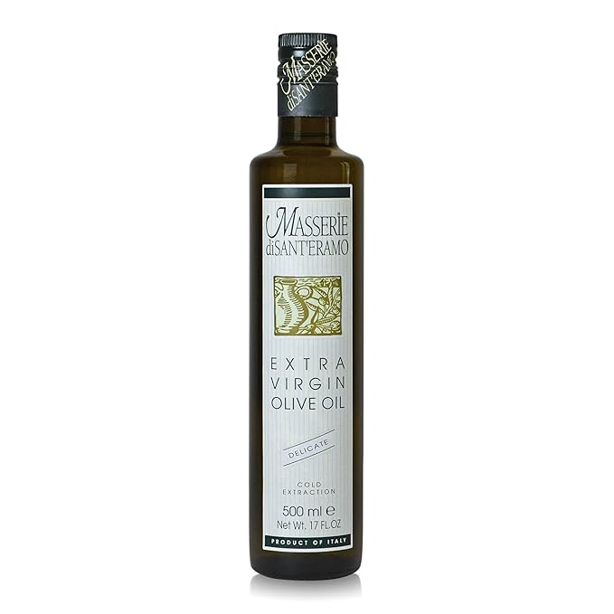 Delicate Italian Extra Virgin Olive Oil Cold Pressed - Light Olive Oil for Cooking and Frying