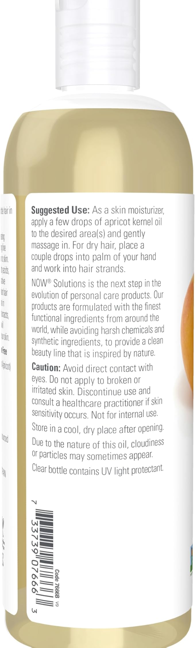 NOW Foods Solutions, Apricot Kernel Oil, Hair Moisturizer, Rejuvenating Skin Oil, Softens Fine