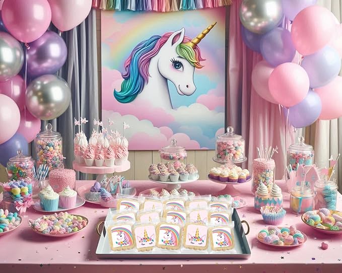 Unicorn Cookies Individually Wrapped Bulk For Kids Theme Birthday Party Favors 24 Pack Bulk for