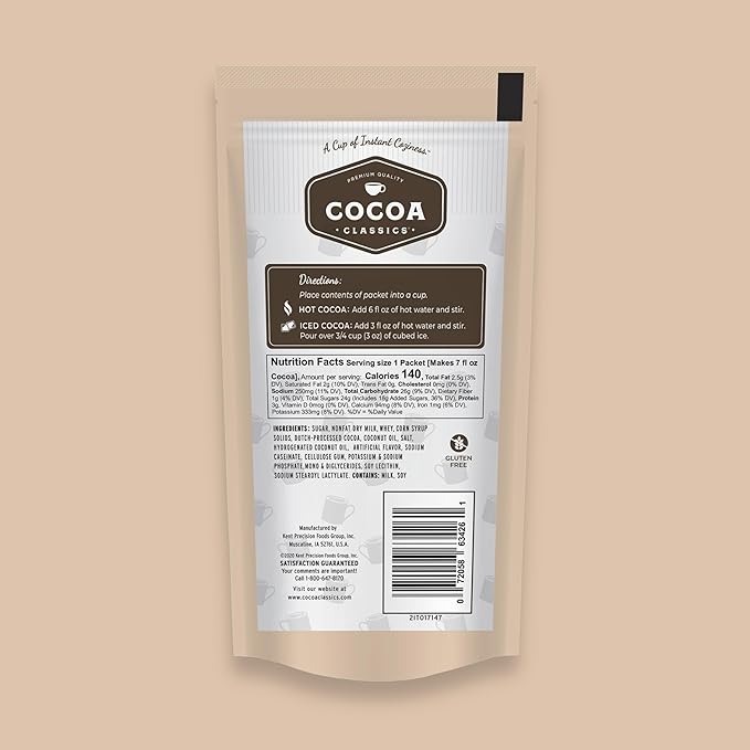 Cocoa Classics French Vanilla Cocoa Mix Hot Chocolate Made with Nonfat Milk Just Add Hot Water Make