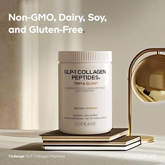 Codeage GLP-1 Collagen Powder Supplement - Nextida GC Collagen Peptides - GLP 1 Support
