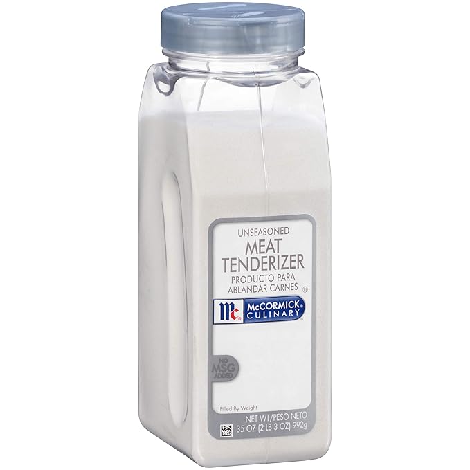 McCormick Culinary Unseasoned Meat Tenderizer, 35 oz - One 35 Ounce Container of Meat Tenderizer