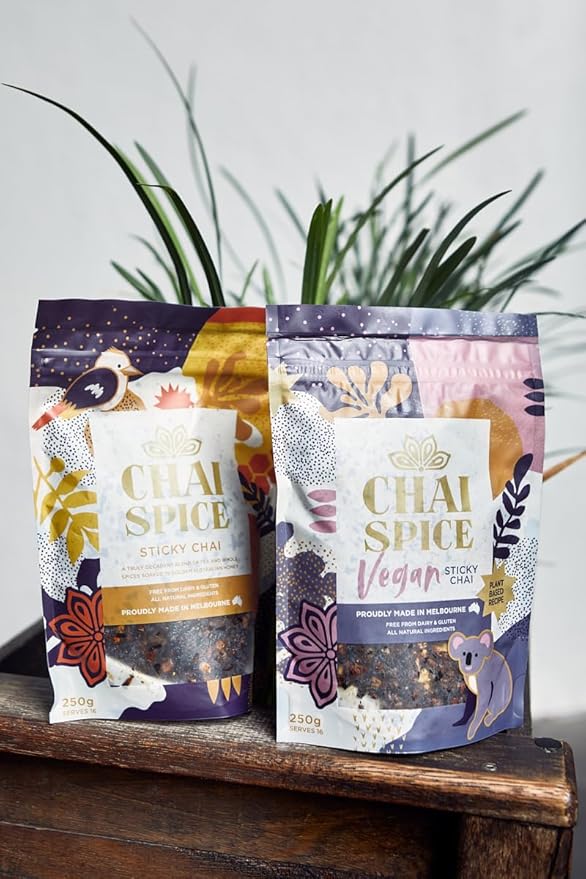 Chai Spice Sticky Chai - 250g 16 Serves 100% Natural Whole Spices Chai Tea | Sugar Free | Gluten