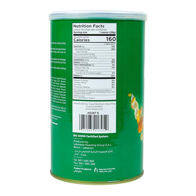 Castania BBQ Lebanese Mixed Nuts, Super Extra Mix with Pistachios, Almonds, Cashews, Hazelnuts