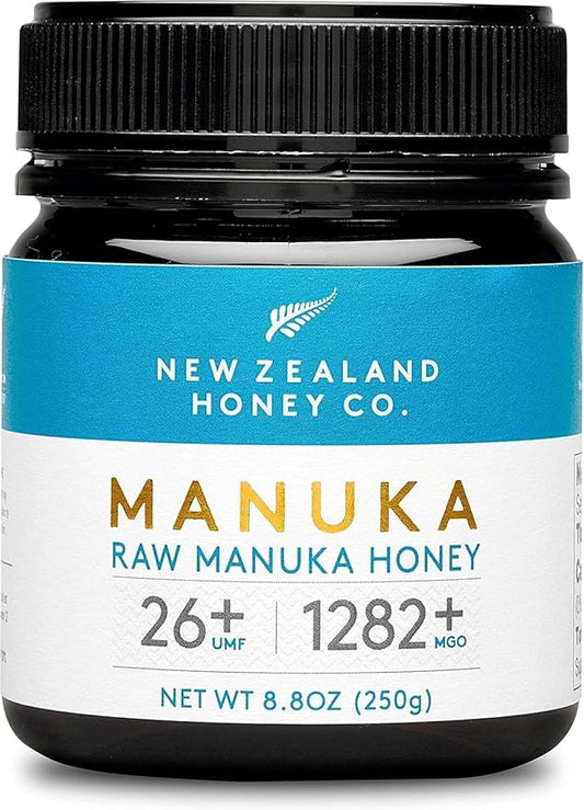 New Zealand Honey Co. Raw Manuka Honey UMF 26+ / MGO 1282+ | 8.8oz, Authentic UMF & MGO Certified