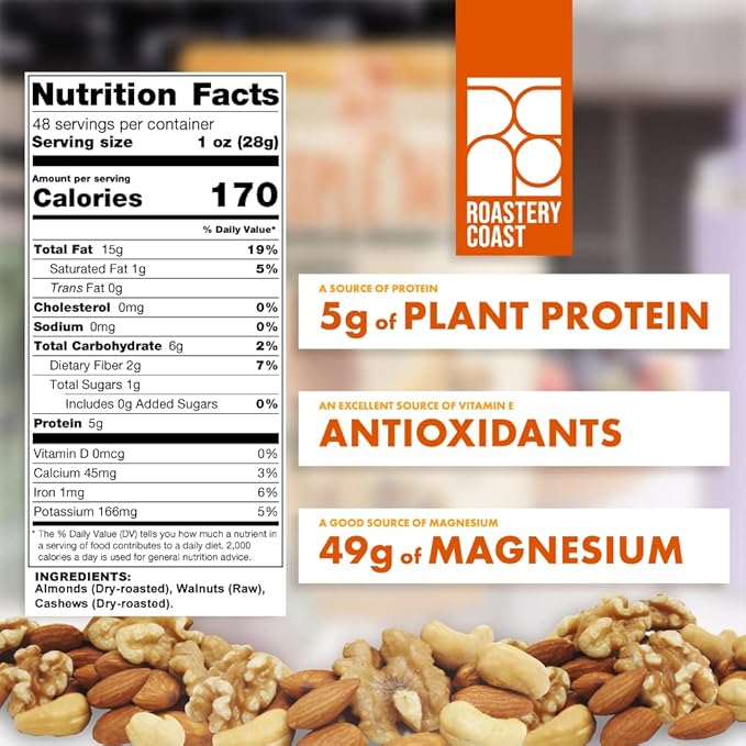 Roastery Coast - Daily Nuts Healthy Mix Bulk | Nuts Snack Mix | Deluxe assorted snack | nut snacks