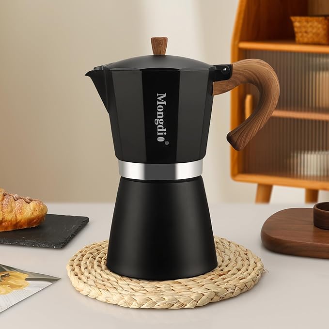 Mongdio Stovetop Espresso Maker Moka Pot, Cuban Coffee Maker Stove top coffee maker Moka Italian