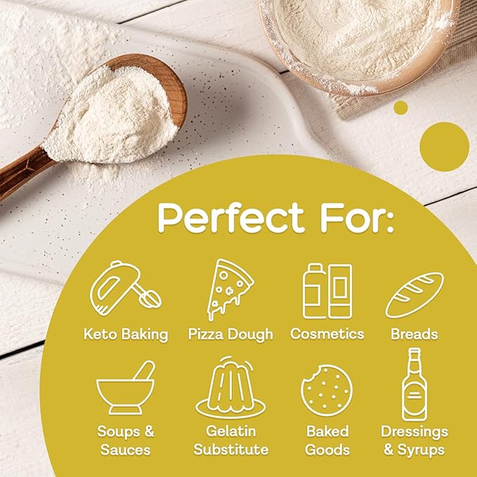 MD. Life Xanthan Gum for Baking Keto - 12 Ounces ??100% Natural Xanthan Gum Powder - Keto Friendly