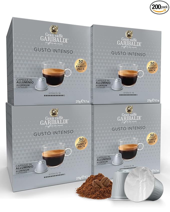 Gran Caffè Garibaldi Espresso Pods, Italian Roasted Coffee, Compatible Nespresso Original Line