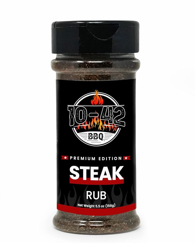10-42 BBQ Steak Seasoning NO MSG, 0 Calorie | Meat Rub & Seasonings for Grilling, Beef & Pork |