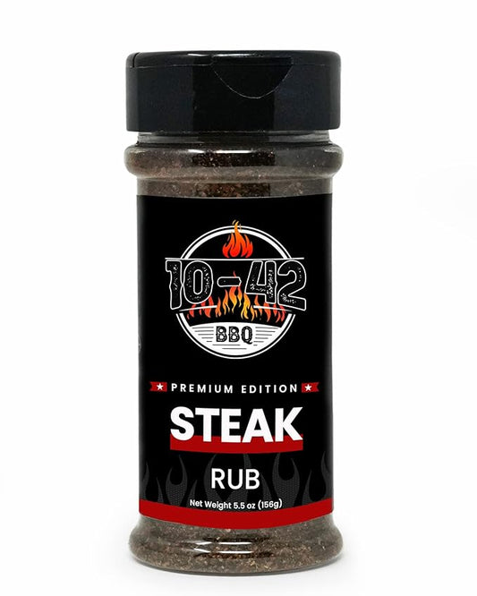 10-42 BBQ Steak Seasoning NO MSG, 0 Calorie | Meat Rub & Seasonings for Grilling, Beef & Pork |