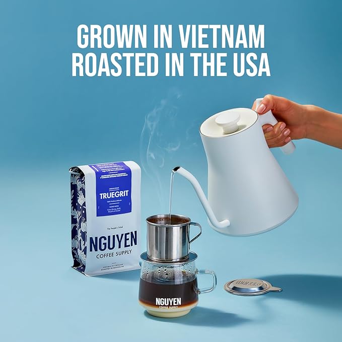 Nguyen Coffee Supply - Truegrit Robusta: Medium Roast Whole Coffee Bean, Vietnamese Single Origin