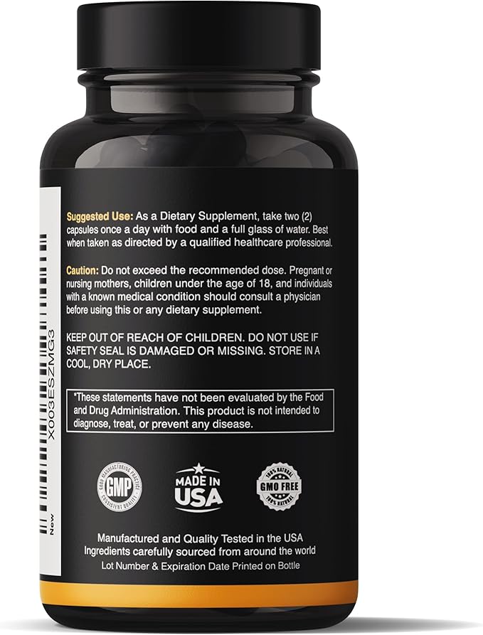 Natgrown Ashwagandha Maca Root Fenugreek Extract Capsules Supplement for Men & Women - Vegan Pills