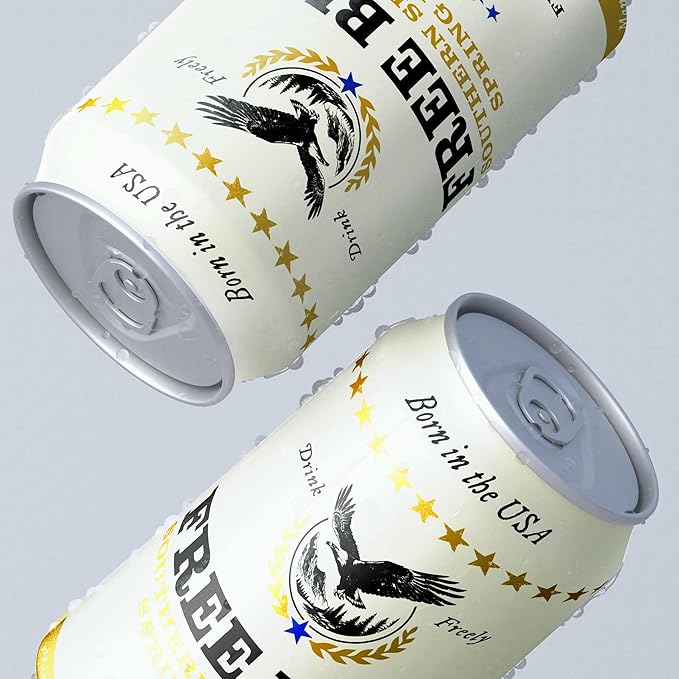 Free Bird Southern Sparkling Spring Water - 12 Pack, 12oz Cans, Zero Calories, Unflavored