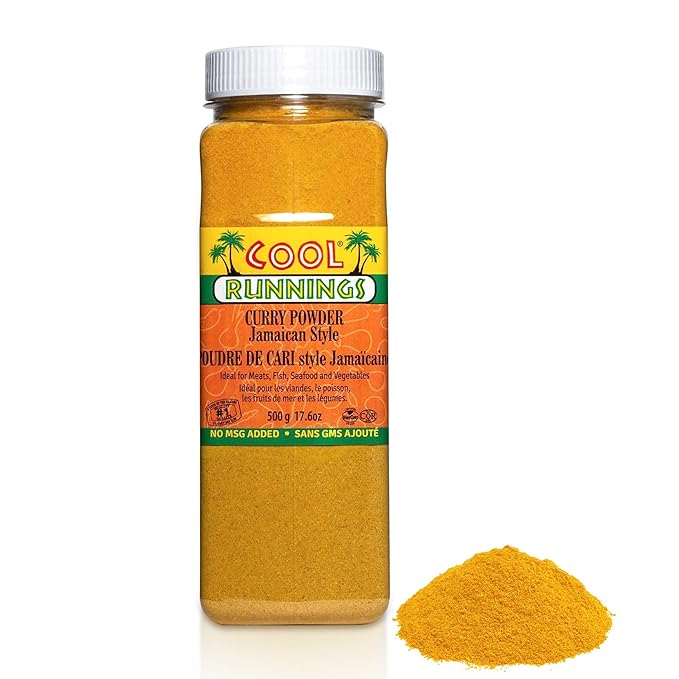 Cool Runnings Jamaican Style Curry Powder 500g - Aromatic and Flavorful Blend for Curries, Meats