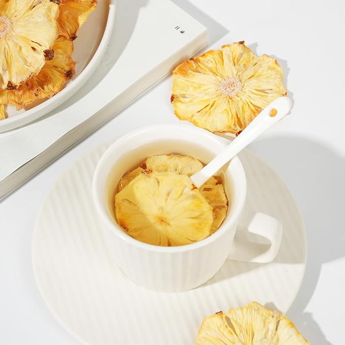 Dried Pineapple Slices, Dehydrated Pineapple Slices for Cocktails Garnish/Fruit