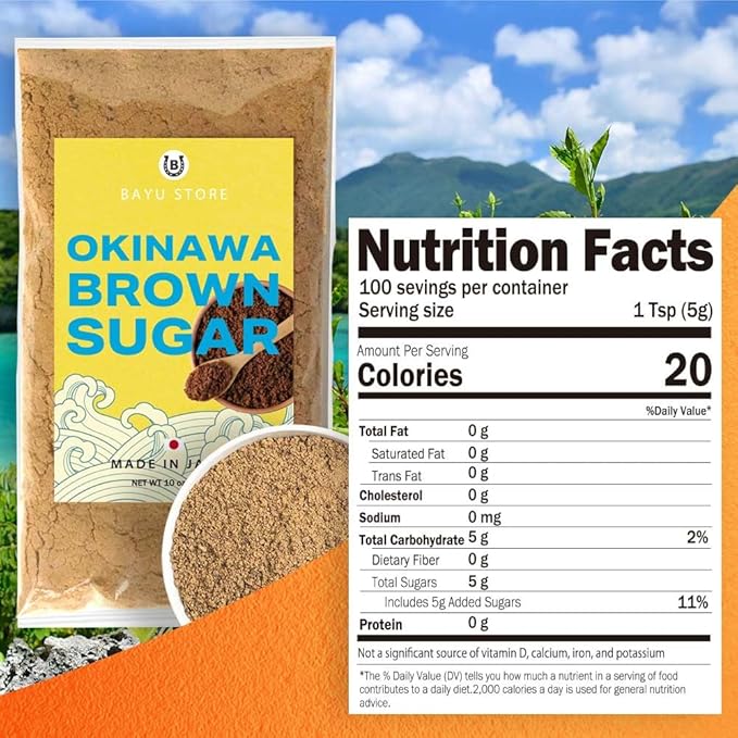 Brown Sugar Powder, Made in Japan,Only Sugarcane, Clean Eating, Rich in minerals,Vitamin B,Rich in