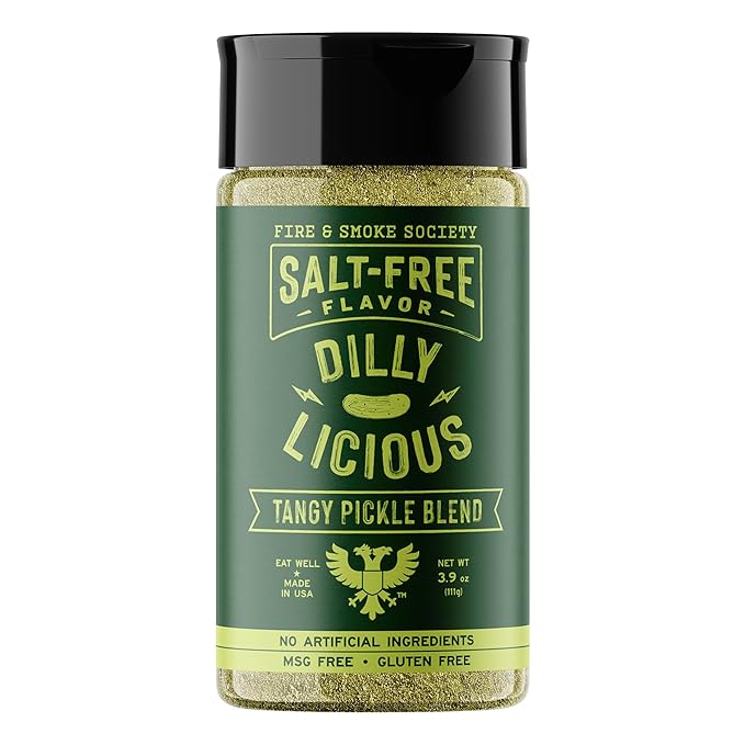 Fire & Smoke Society Salt-Free Dilly Licious Seasoning Blend | All Purpose Seasoning | Chicken