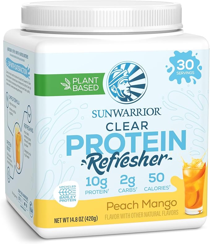 Sunwarrior Clear Protein Powder Plant-Based Water Mix, Vegan and Refreshing Protein and Hydration