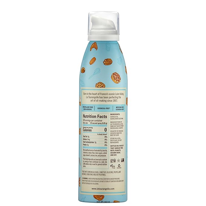 La Tourangelle All Purpose Baking Spray, Gluten Free, Non Stick, 147 ML